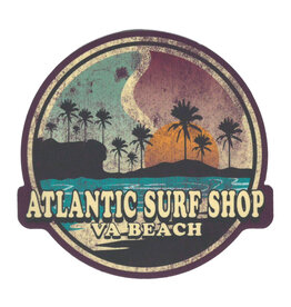 Atlantic Surf Co Atlantic Surf Sunrise to Sunset Sticker