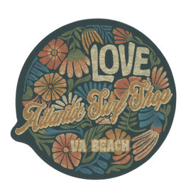 Atlantic Surf Co Atlantic Surf Floral Love Sticker