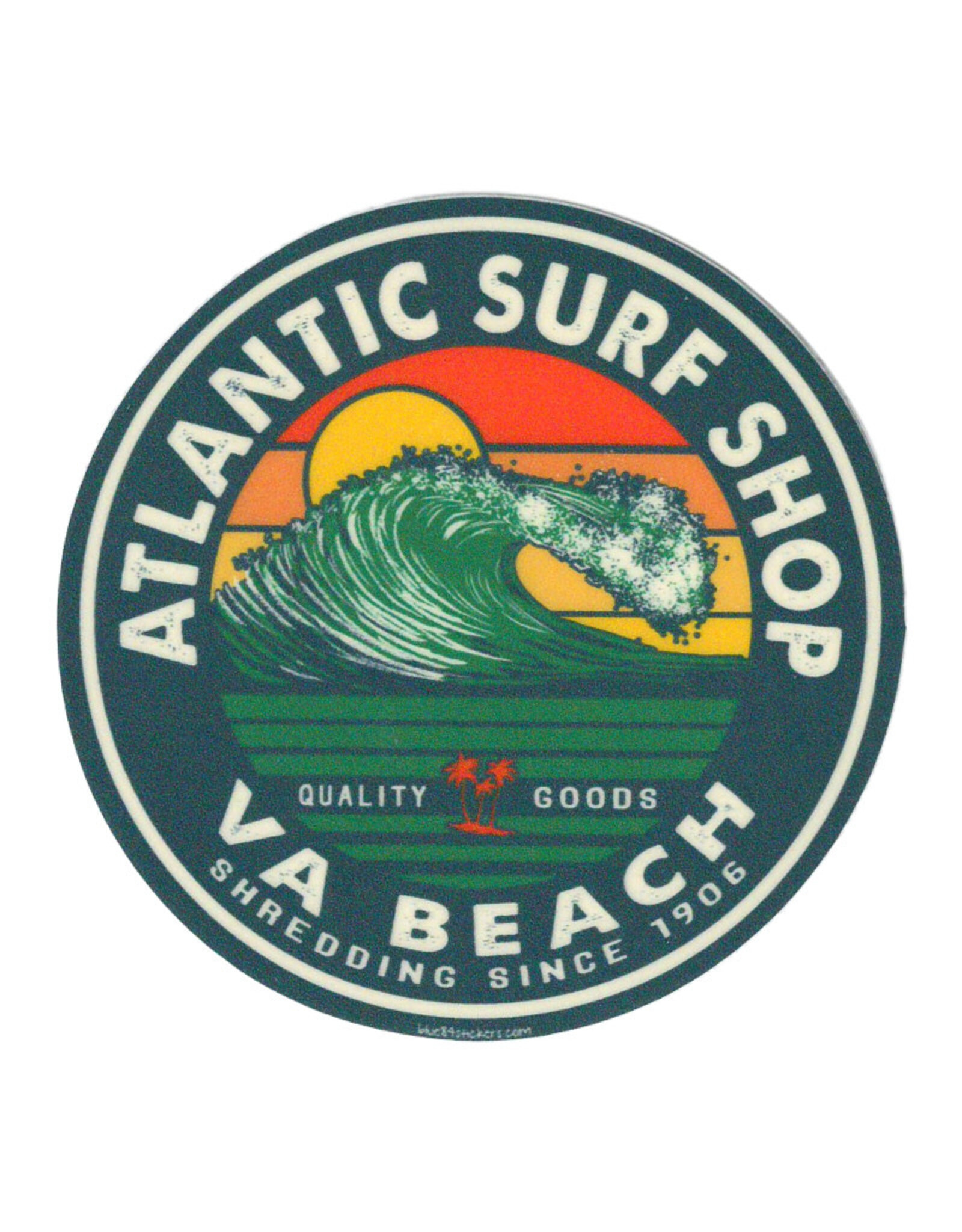 Atlantic Surf Emerald Curl Sticker
