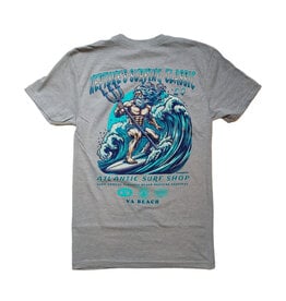 Atlantic Surf Co Atlantic Surf Shop Neptune's Classic T-shirt Grey