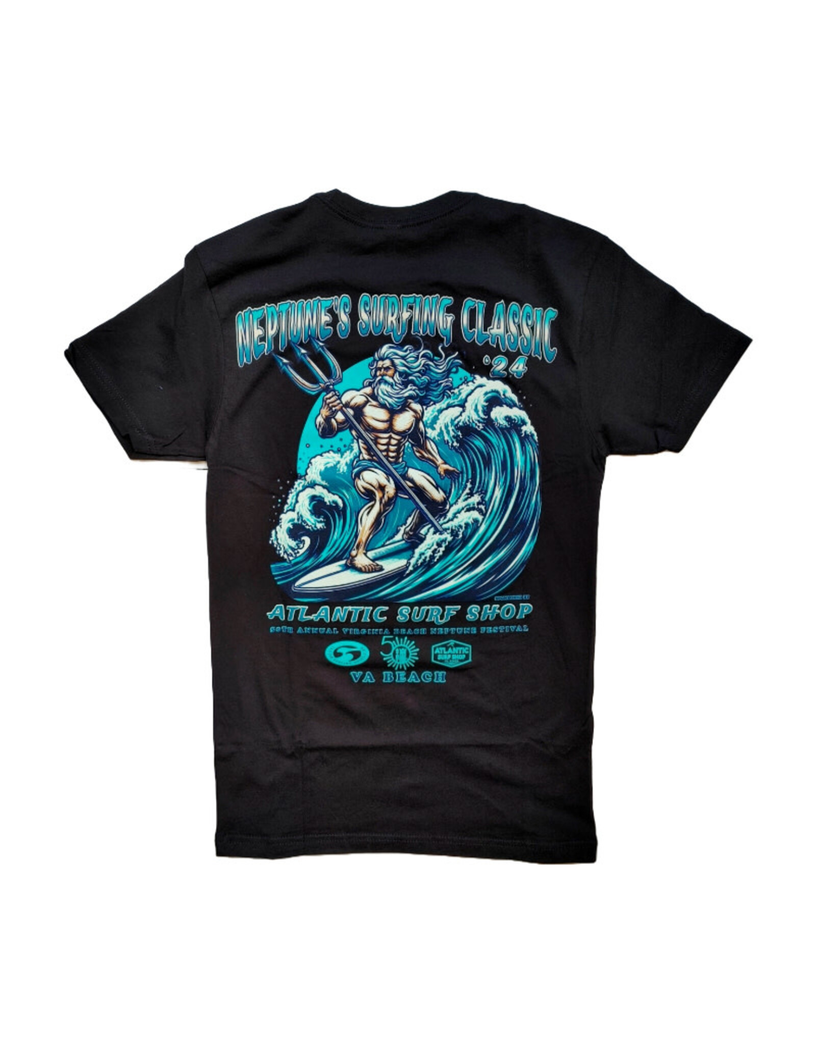 Atlantic Surf Co Atlantic Surf Shop Neptune's Classic T-shirt Black