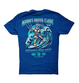 Atlantic Surf Co Atlantic Surf Shop Neptune's Classic T-shirt Blue