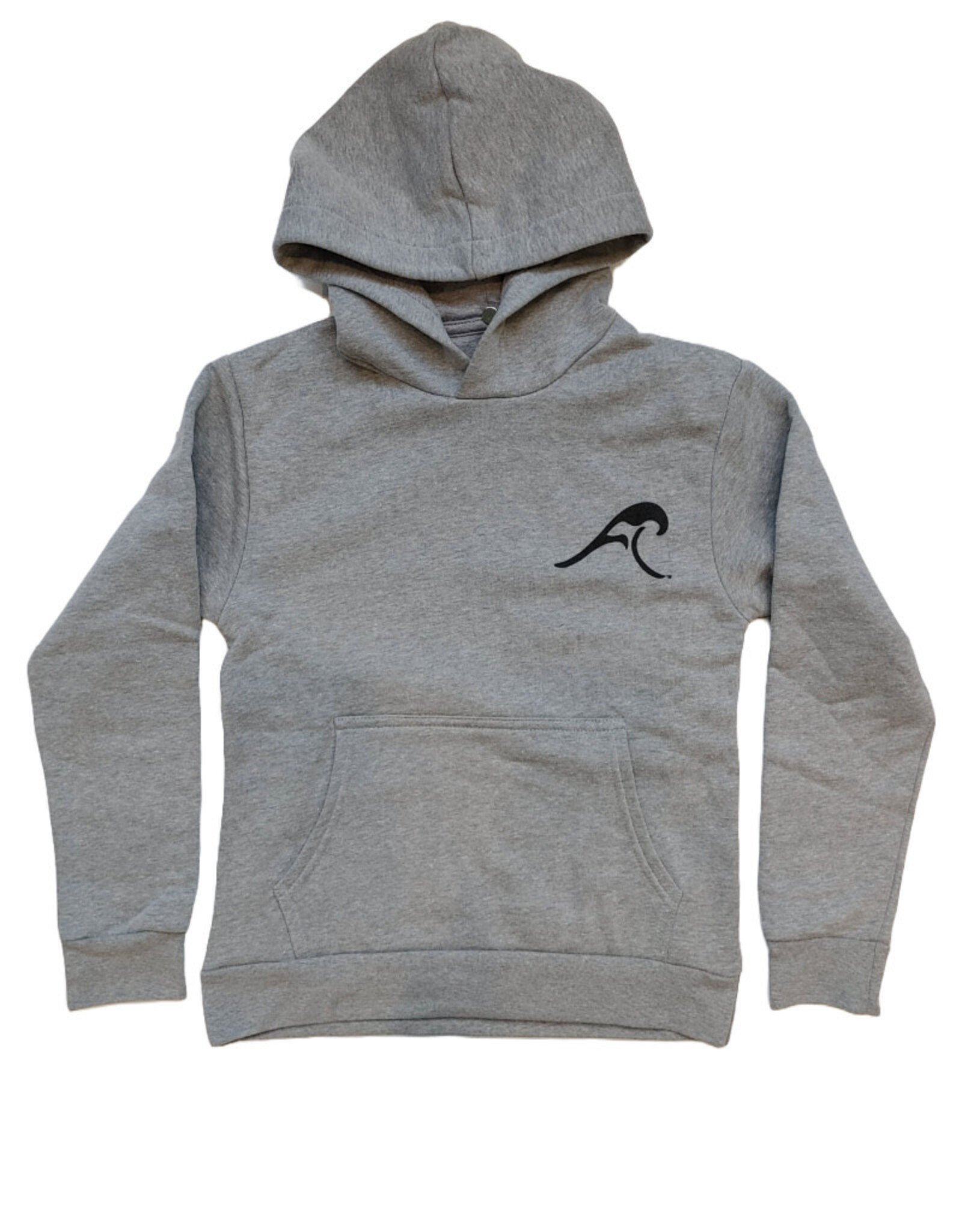 Atlantic Surf Co Atlantic Surf Wave Icon Youth Hoodie Heather Grey