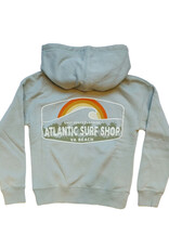 Atlantic Surf Co Atlantic Surf Palm Grove Youth Zip Hoodie Aloe Green