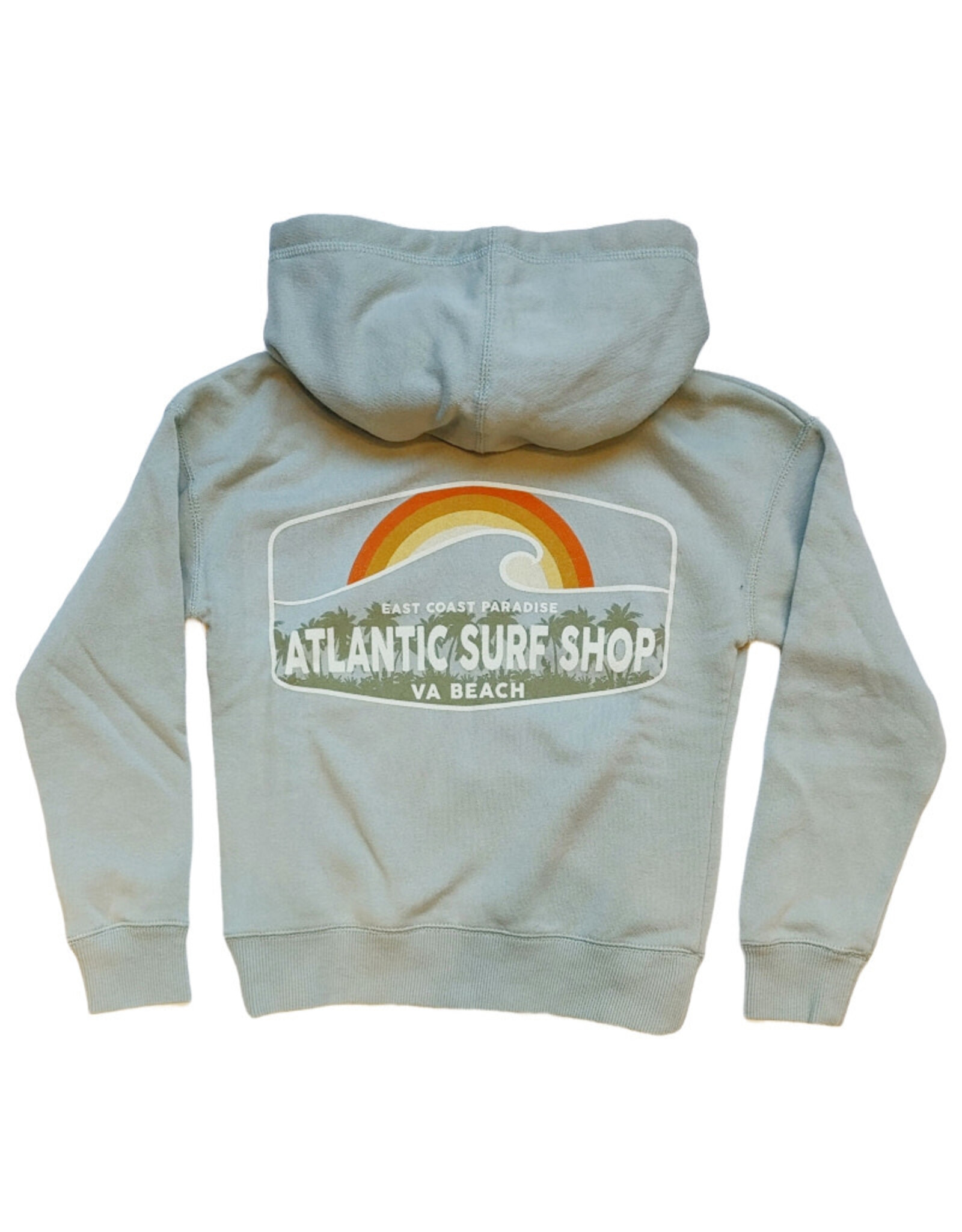 Atlantic Surf Co Atlantic Surf Palm Grove Youth Zip Hoodie Aloe Green