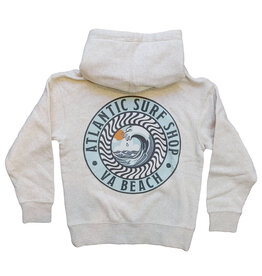 Atlantic Surf Co Atlantic Surf Hypnotic Wave Youth Hoodie Ivory