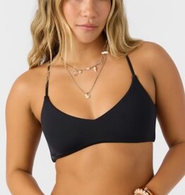 O'Neill O'Neill Saltwater Solids Huntington Bikini Top Black