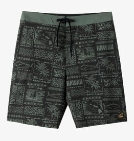 O'Neill O'Neill Boys Hyperfreak Heat Hawaii 17" Boardshorts Dark Olive