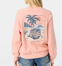 O'Neill O'Neill Boardwalk Crewneck Fleece Coral Pink