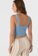 O'Neill O'Neill Jayde Twist Knit Tank Top Faded Denim
