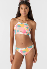 O'Neill O'Neill Girls Lisbon Geo Peekaboo High Neck Swim Set Multi O'Neill O'Neill Girls Lisbon Geo Peekaboo High Neck Swim Set Multi