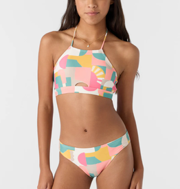 O'Neill O'Neill Girls Lisbon Geo Peekaboo High Neck Swim Set Multi O'Neill O'Neill Girls Lisbon Geo Peekaboo High Neck Swim Set Multi