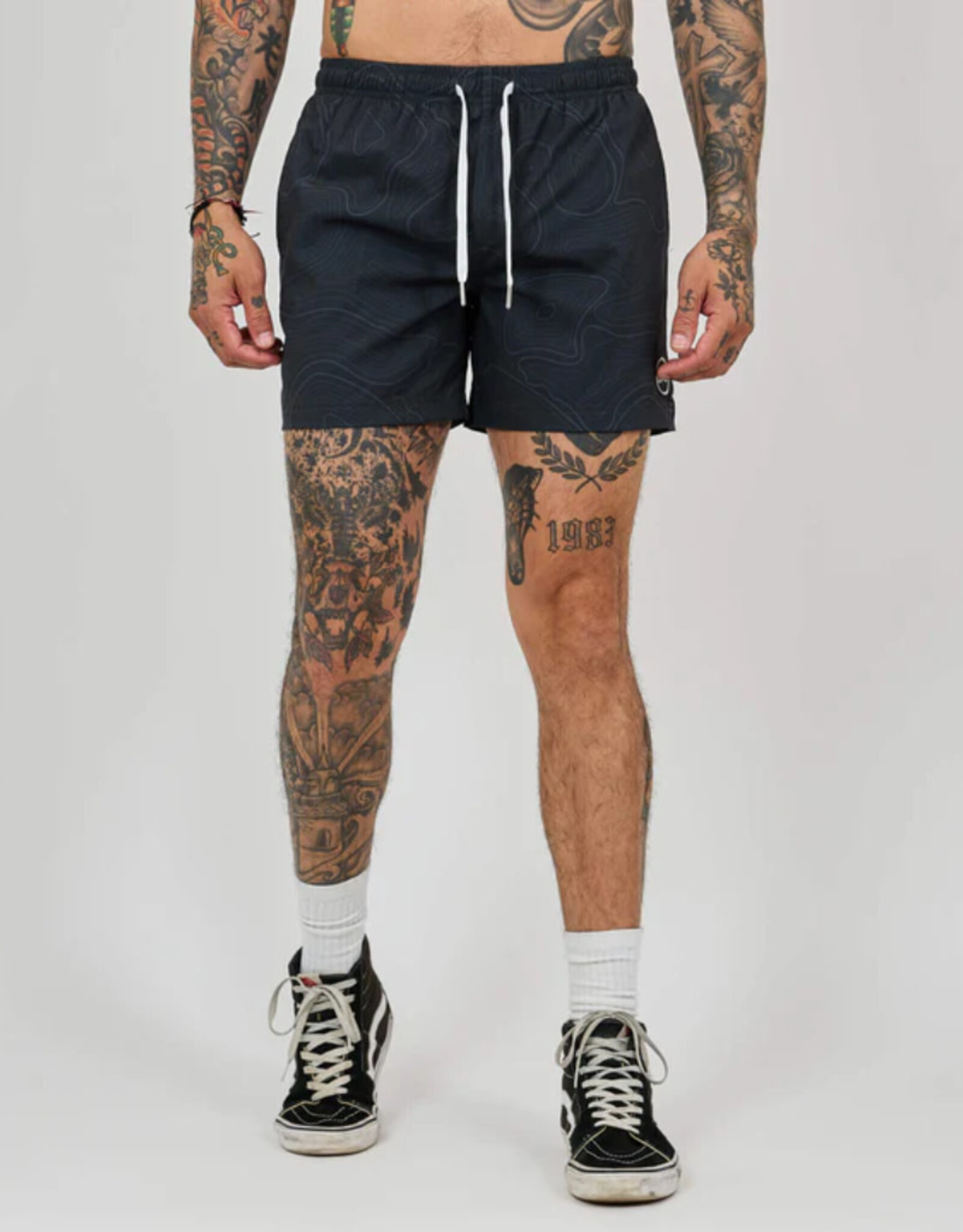 Cove Cove Boardshorts Topo Camo Black