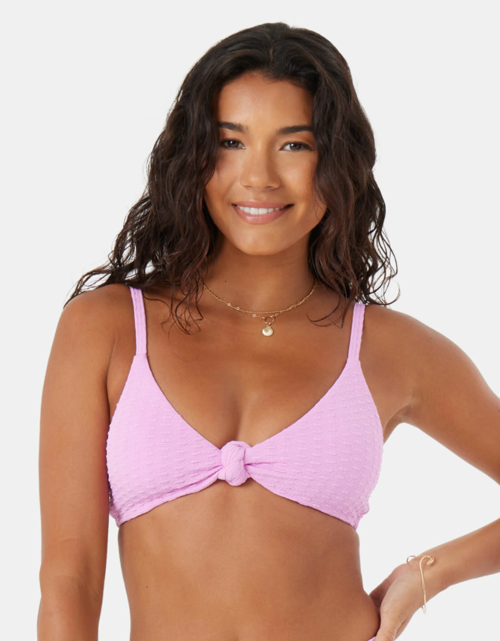 Roxy Roxy Haliewa Knot Bralette Bikini Top Lilac