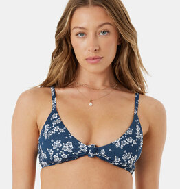 Roxy Roxy Hibiscus Haven Knot Bralette Bikini Top Mood Indigo