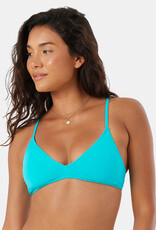 Roxy Roxy Solid Beach Classics Athletic Triangle Bikini Top Teal