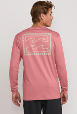 Billabong Billabong Crayon Wave Loose Fit Long Sleeve Surf Tee Dusty Pink