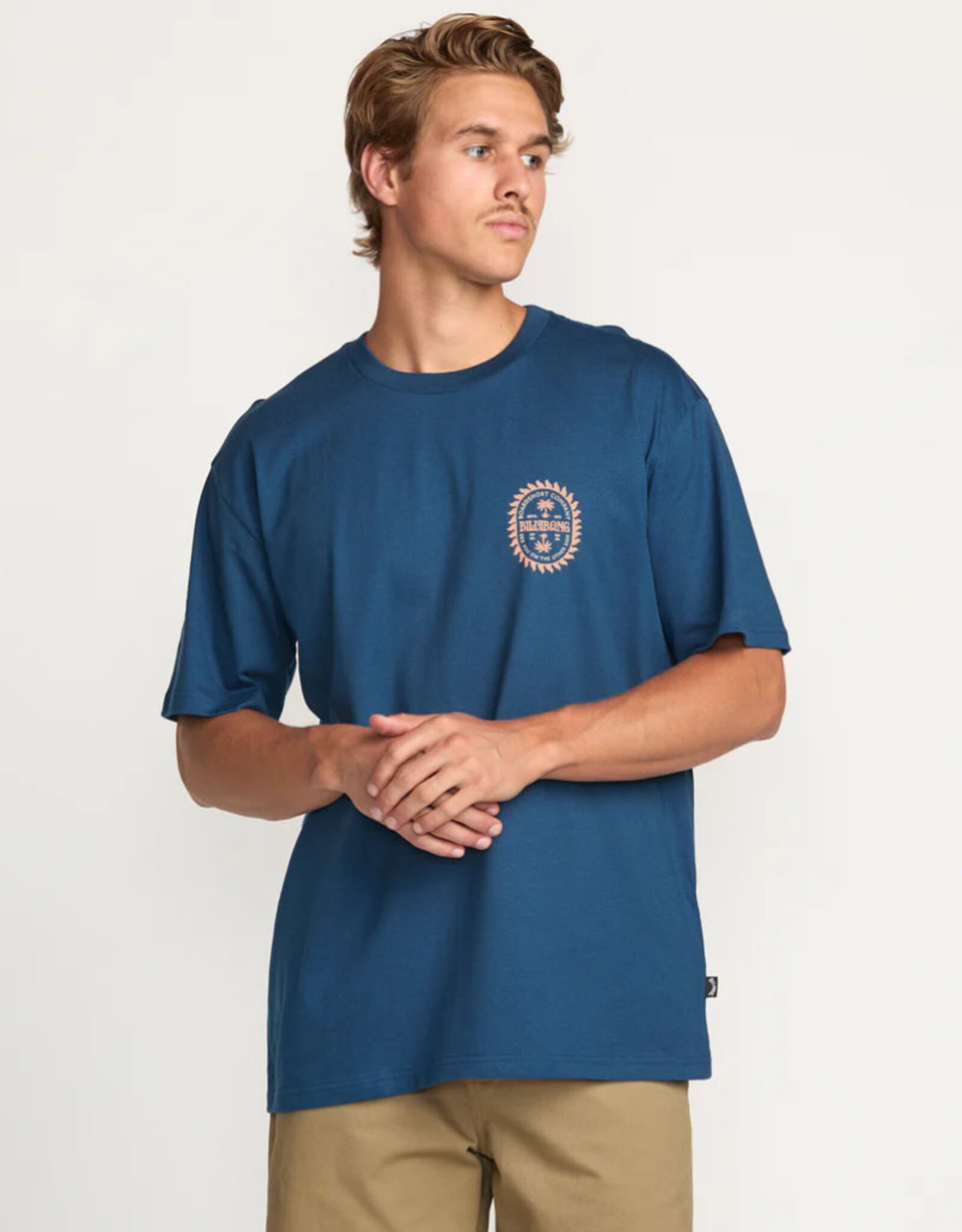 Billabong Billabong Sun Rays Regular Short Sleeve Tee Deep Blue