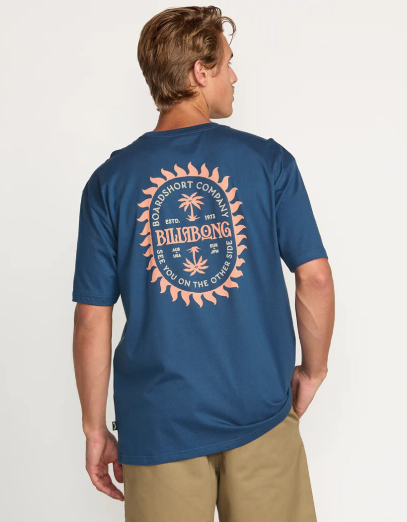 Billabong Billabong Sun Rays Regular Short Sleeve Tee Deep Blue