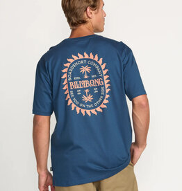 Billabong Billabong Sun Rays Regular Short Sleeve Tee Deep Blue