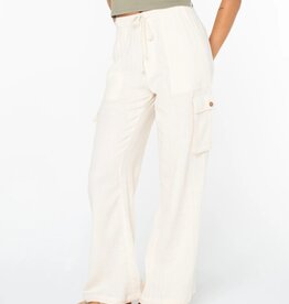 Roxy Roxy Precious Cargo Beach Solid Pants Egret Solid