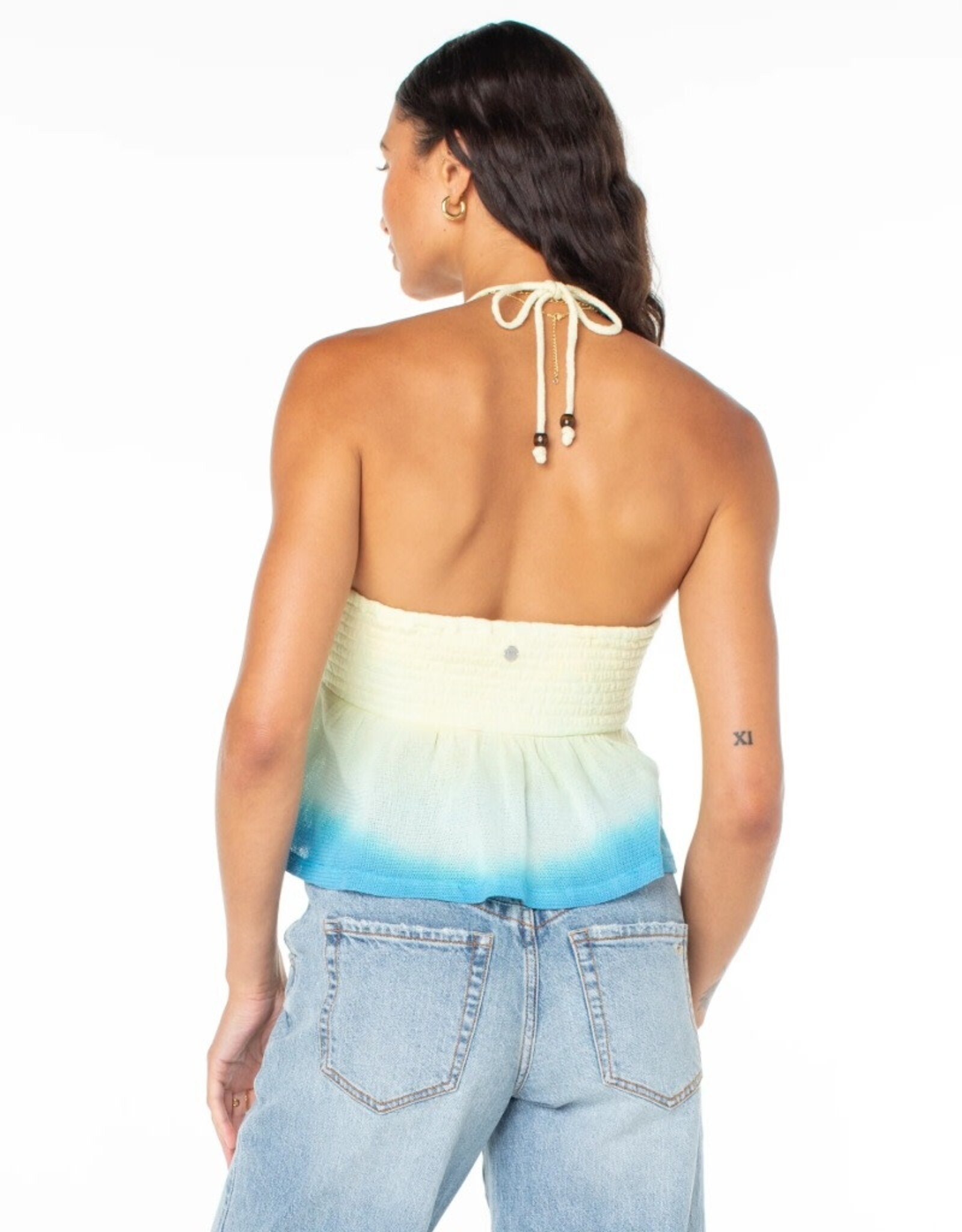 Roxy Roxy Magic Hour Top Azure Blue Solid