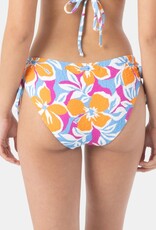 Roxy Roxy Topanga Canyon Lace Up Hipster Bikini Bottom Pastel Floral Multi Roxy Roxy Topanga Canyon Lace Up Hipster Bikini Bottom Pastel Floral Multi