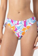 Roxy Roxy Topanga Canyon Lace Up Hipster Bikini Bottom Pastel Floral Multi Roxy Roxy Topanga Canyon Lace Up Hipster Bikini Bottom Pastel Floral Multi