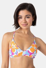 Roxy Roxy Topanga Canyon Athletic Triangle Bikini Top Pastel Floral Multi Roxy Roxy Topanga Canyon Athletic Triangle Bikini Top Pastel Floral Multi