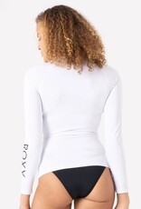 Roxy Roxy New Essentials Hooded Zip UPF 50 Rashgaurd Bright White Roxy Roxy New Essentials Hooded Zip UPF 50 Rashgaurd Bright White