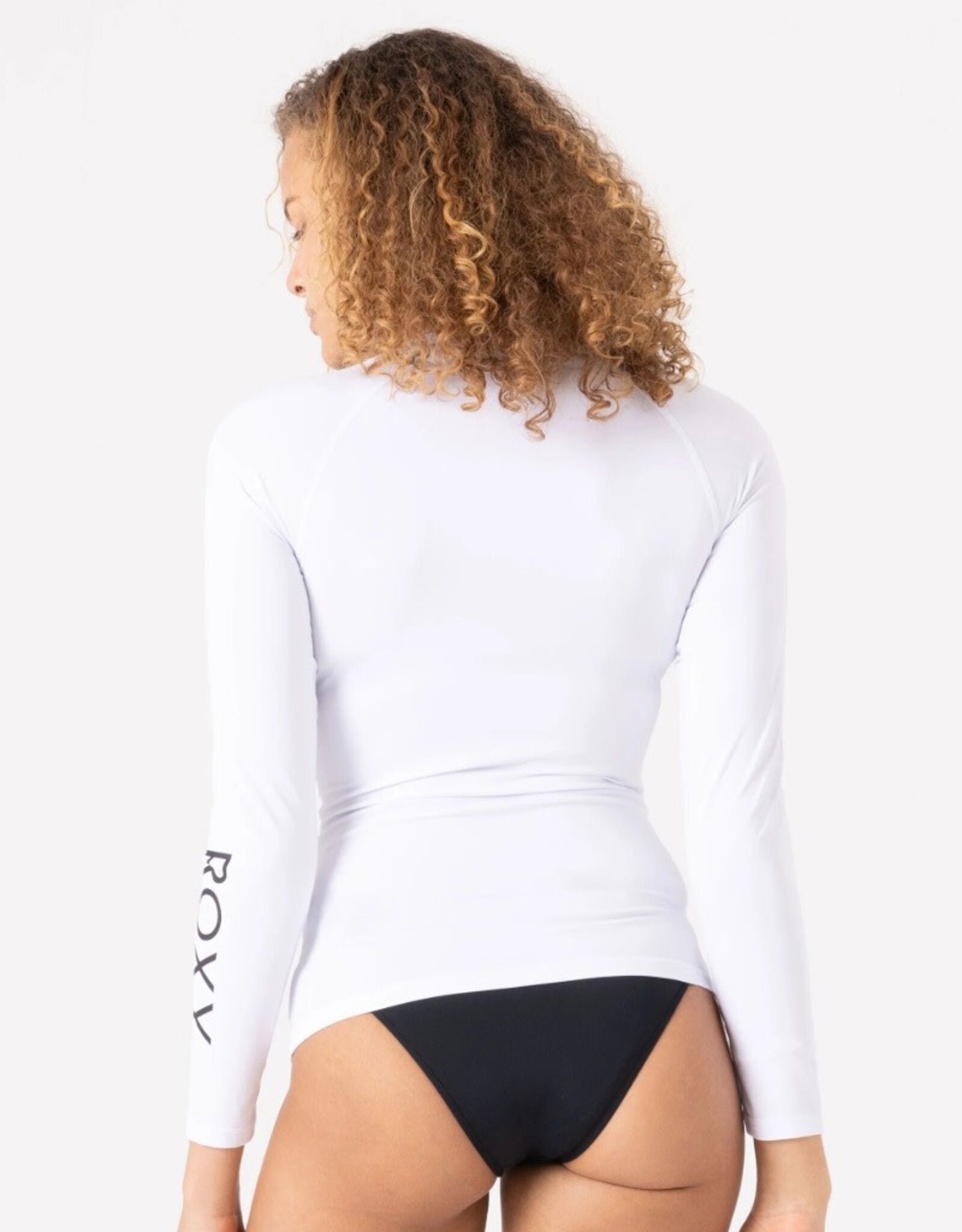 Roxy Roxy New Essentials Hooded Zip UPF 50 Rashgaurd Bright White