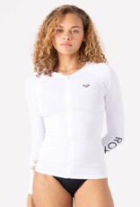 Roxy Roxy New Essentials Hooded Zip UPF 50 Rashgaurd Bright White Roxy Roxy New Essentials Hooded Zip UPF 50 Rashgaurd Bright White