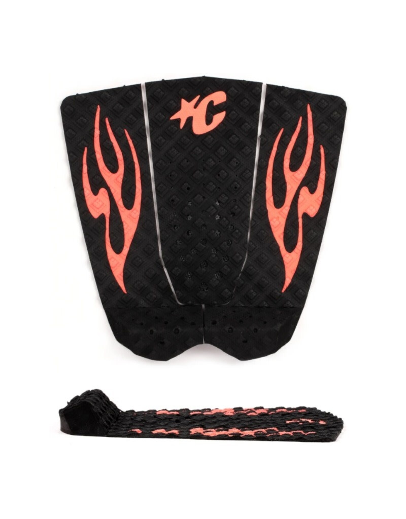 Creatures of Leisure Creatures of Leisure Griffin Colapinto Lite Traction Pad Black Fluro Red Flames