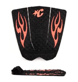 Creatures of Leisure Creatures of Leisure Griffin Colapinto Lite Traction Pad Black Fluro Red Flames