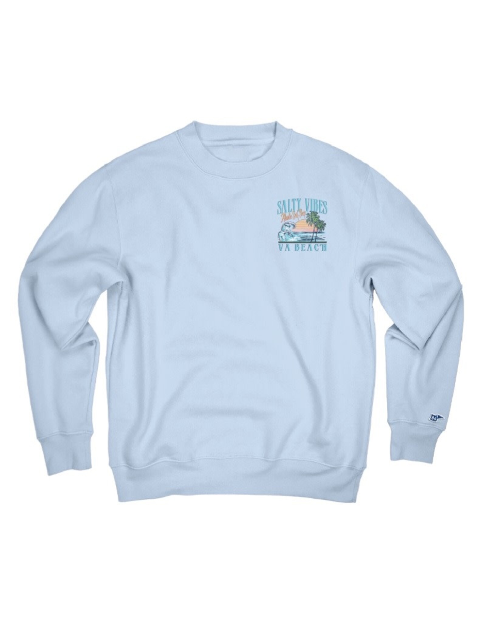 Atlantic Surf Co Atlantic Surf Salty Vibes Crew Fleece Sky Blue
