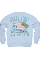 Atlantic Surf Co Atlantic Surf Salty Vibes Crew Fleece Sky Blue