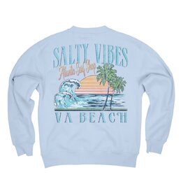 Atlantic Surf Co Atlantic Surf Salty Vibes Crew Fleece Sky Blue
