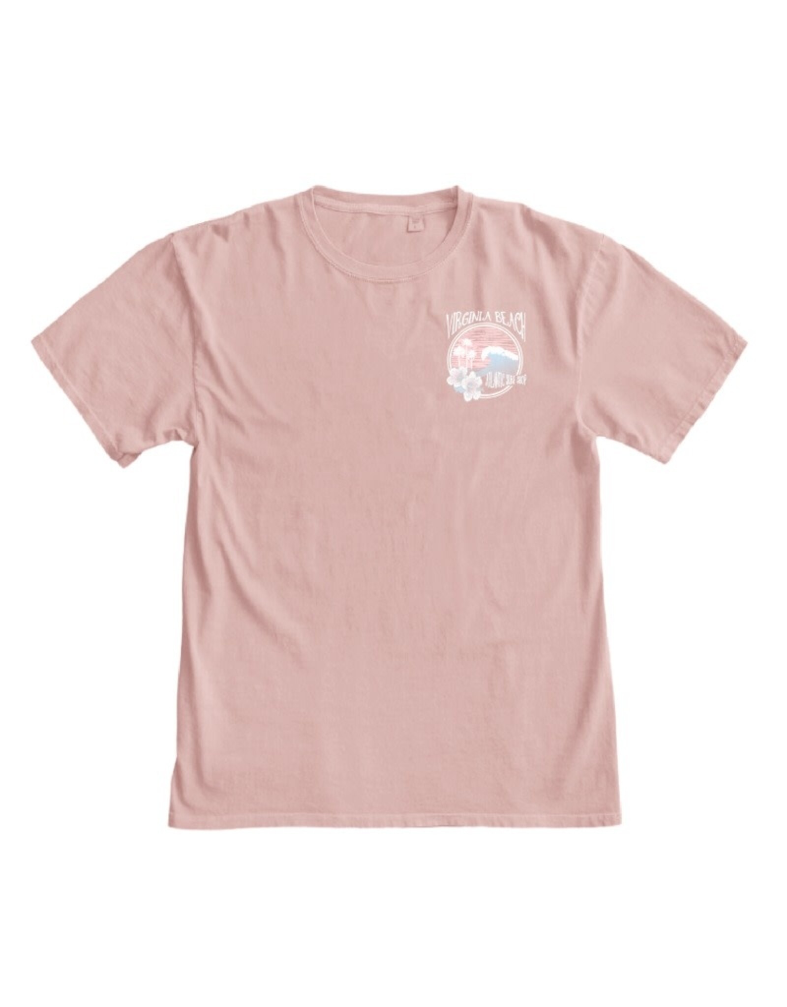 Atlantic Surf Co Atlantic Surf Hibiscus Wave T-shirt Mauve