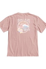 Atlantic Surf Co Atlantic Surf Hibiscus Wave T-shirt Mauve