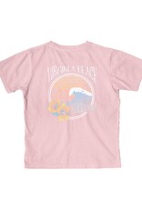 Atlantic Surf Co Atlantic Surf Hibiscus Wave Youth T-shirt Pink