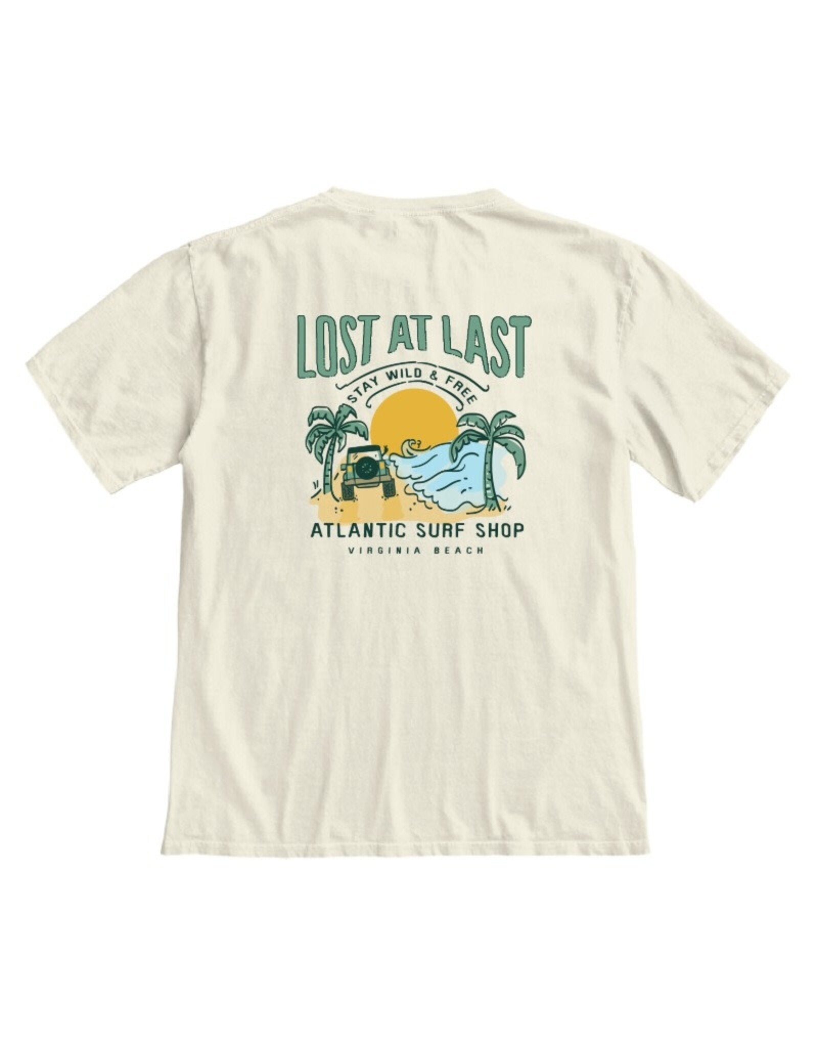 Atlantic Surf Co Atlantic Surf Lost At Last T-shirt Off White