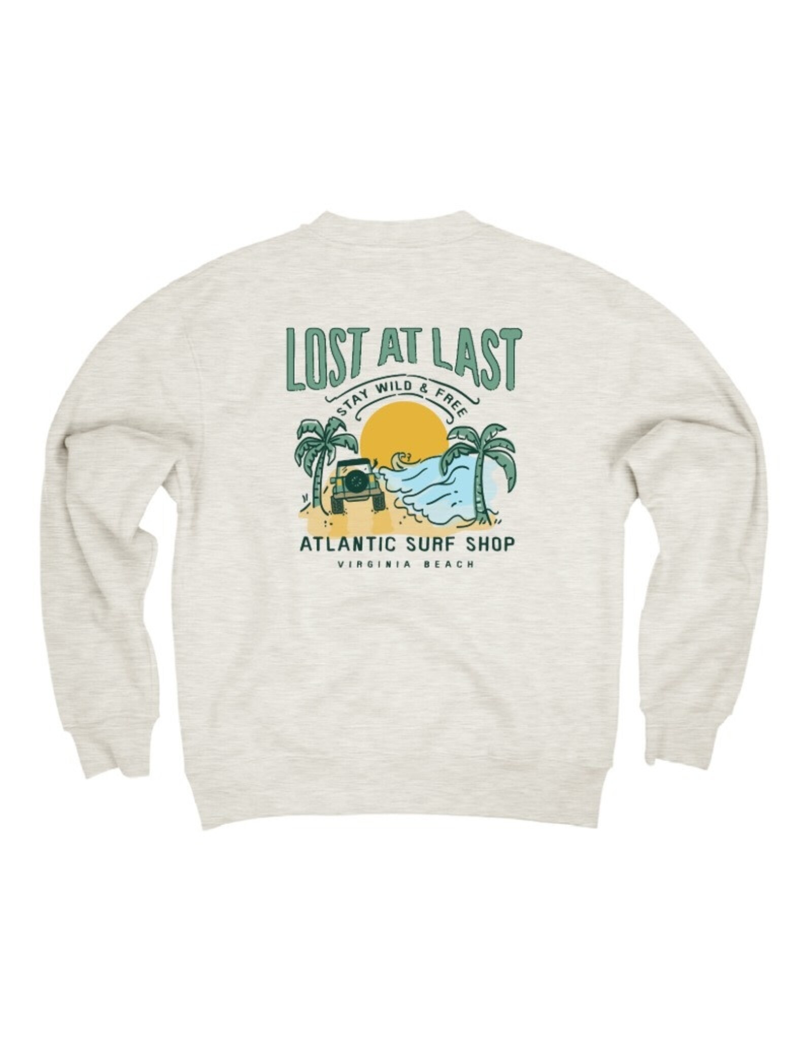 Atlantic Surf Co Atlantic Surf Lost At Last Crew Fleece Sands
