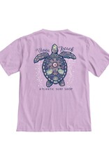 Atlantic Surf Co Atlantic Surf Bubble Sea Turtle T-shirt Light Purple