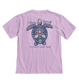 Atlantic Surf Co Atlantic Surf Bubble Sea Turtle T-shirt Light Purple