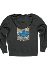 Atlantic Surf Co Atlantic Surf Old School Surf Hoodie Black