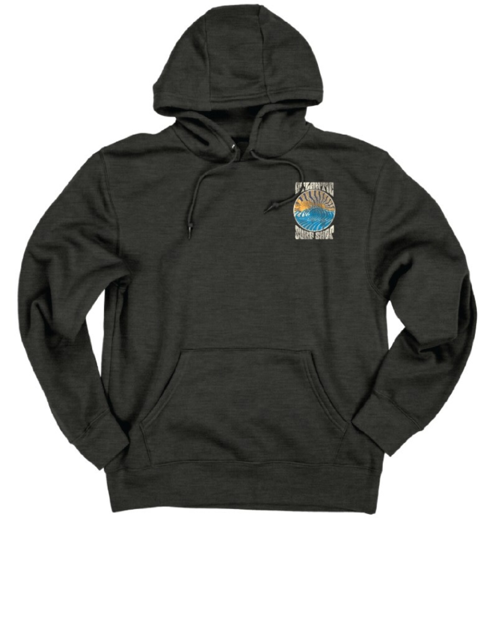 Atlantic Surf Co Atlantic Surf Old School Surf Hoodie Black