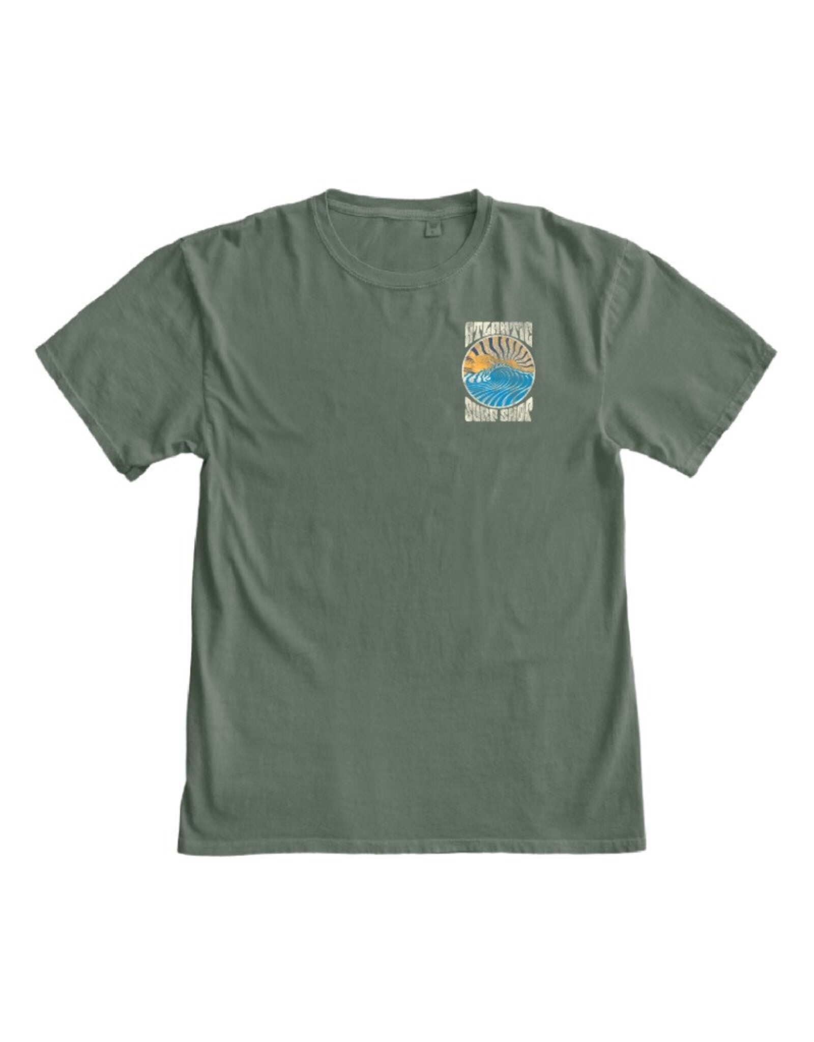 Atlantic Surf Co Atlantic Surf Shop Old School Surf T-shirt Sage