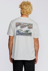 Billabong Billabong Crayon Wave Premium Short Sleeve Tee Off White