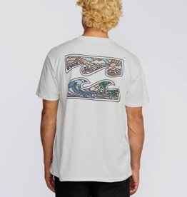 Billabong Billabong Crayon Wave Premium Short Sleeve Tee Off White