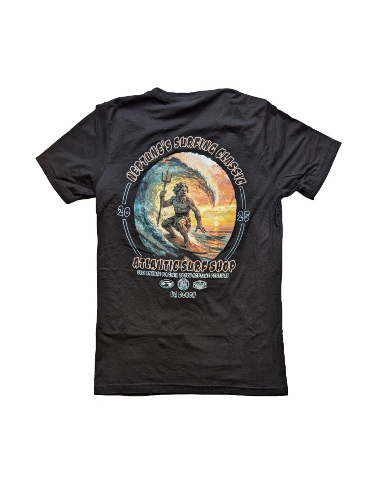 Atlantic Surf Co Atlantic Surf Neptune's Classic 2025 T-shirt Black
